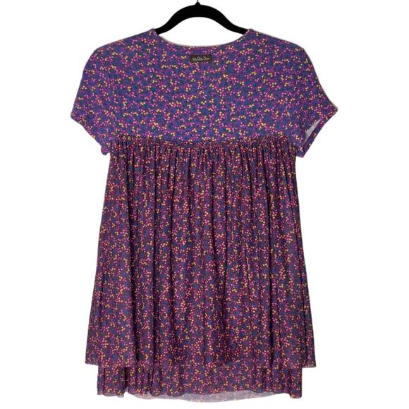 Matilda Jane Walking On a Cloud Mesh Babydoll Top Purple Women's Size Medium - Picture 3 of 16
